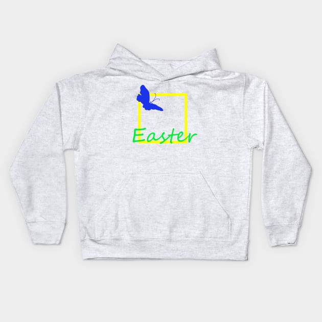 funny easter Kids Hoodie by V A X